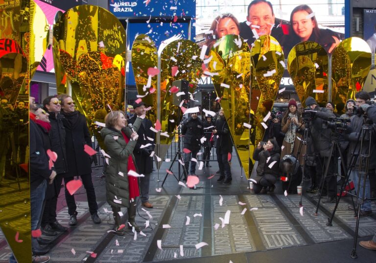 Heart of Hearts, by Collective-LOK in Times Square New York Photo: ESTO for Times Square Arts
